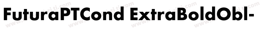 FuturaPTCond ExtraBoldObl字体转换